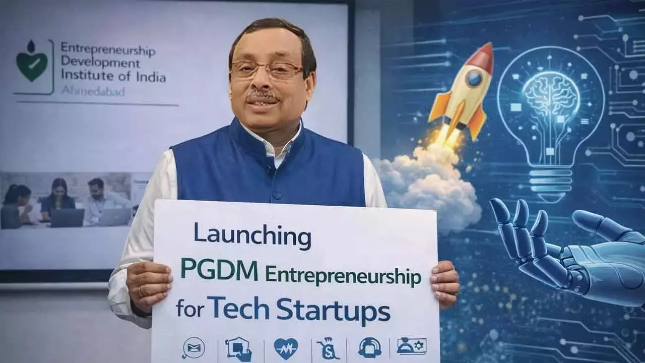 EDII ने टेक स्टार्टअप्स के लिए एंटरप्रेन्योरशिप में PGDM की घोषणा की