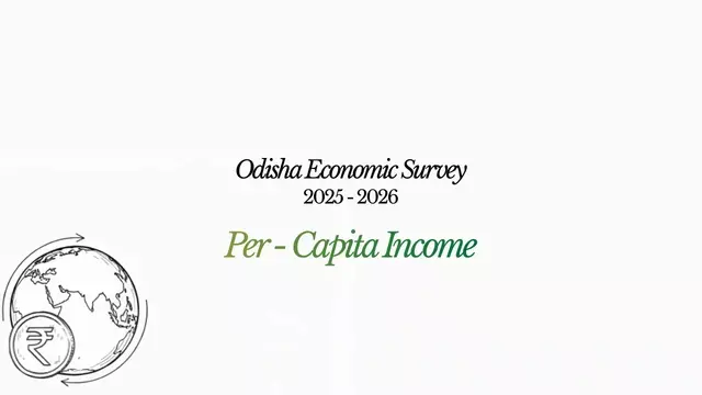 Odisha में प्रति व्यक्ति आय 2025-26 में 9.2% बढ़कर ₹1.87 लाख हो जाएगी, जो राष्ट्रीय वृद्धि से आगे