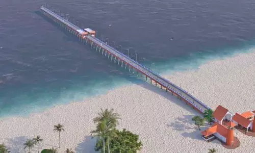 Kerala : अलपुझा बीच पर नया सी ब्रिज बन रहा है Kerala : अलपुझा बीच पर नया सी ब्रिज बन रहा है