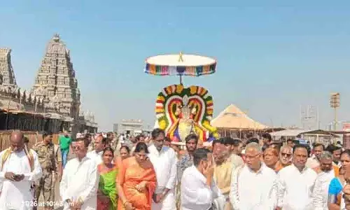 Yadagirigutta मंदिर में पंच नरसिंह मछली अवतार से भक्तों को मंत्रमुग्ध कर दिया गया