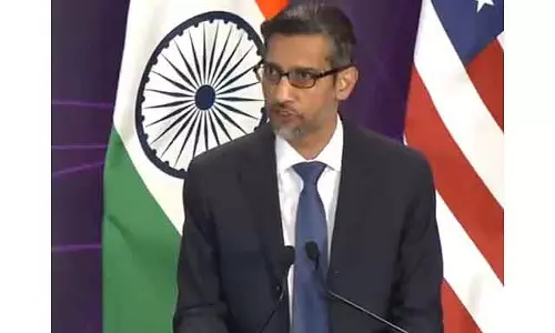 भारत AI टेक्नोलॉजी में ज़बरदस्त ग्रोथ देखेगा: Sundar Pichai भारत AI टेक्नोलॉजी में ज़बरदस्त ग्रोथ देखेगा: Sundar Pichai