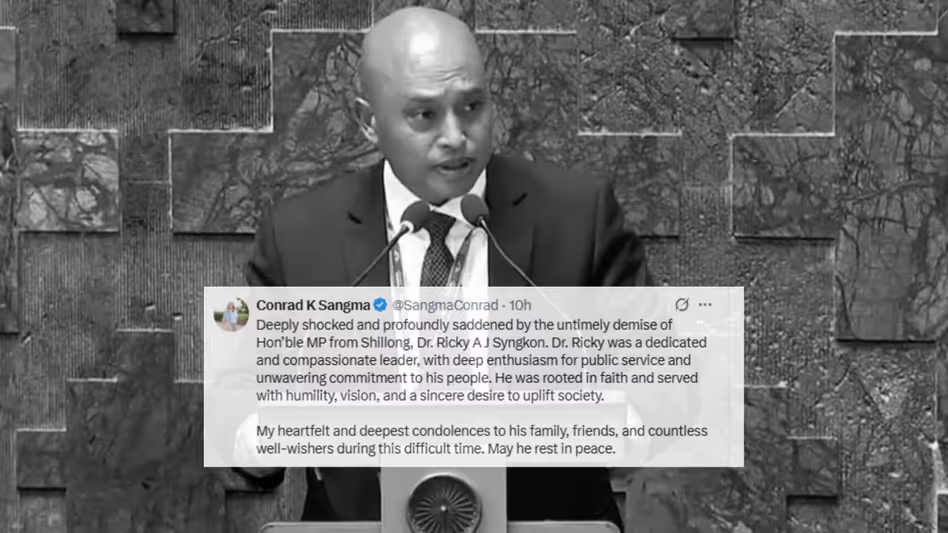 मेघालय के CM ने शिलांग के MP की कार्डियक अरेस्ट से अचानक मौत पर शोक जताया