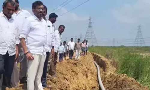 Nellore में पाइपलाइन से 400 एकड़ फसलों के लिए पानी की आपूर्ति तेज़ Nellore में पाइपलाइन से 400 एकड़ फसलों के लिए पानी की आपूर्ति तेज़
