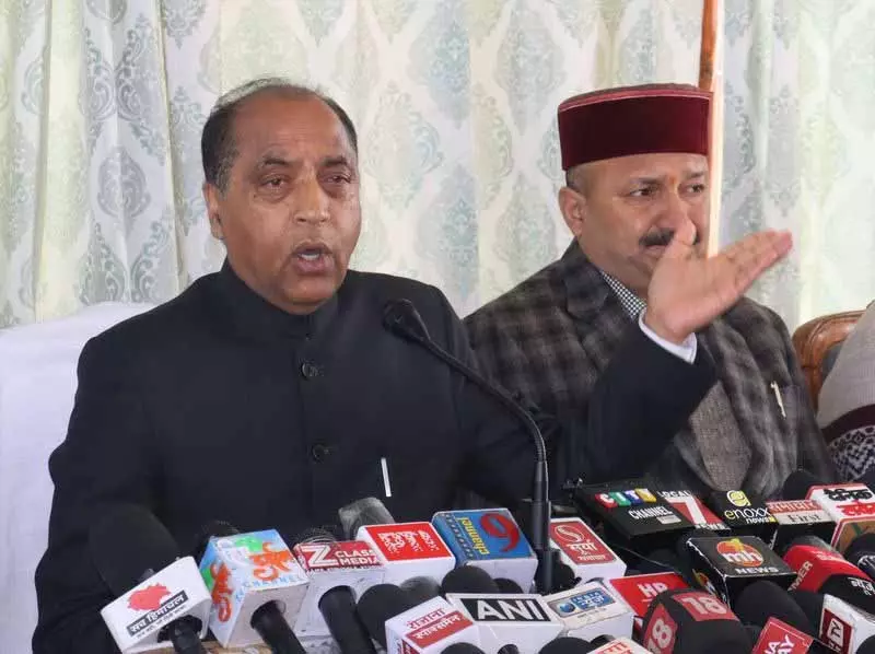 Himachal के एलओपी जय राम ने कहा कि बीजेपी ग्रांट पर कांग्रेस का समर्थन नहीं करेगी Himachal के एलओपी जय राम ने कहा कि बीजेपी ग्रांट पर कांग्रेस का समर्थन नहीं करेगी
