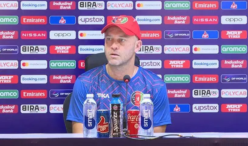 Afghanistan’s  के ‘कोच बाय चांस’ ट्रॉट ने T20WC से बाहर होने के बाद भावुक होकर विदाई दी