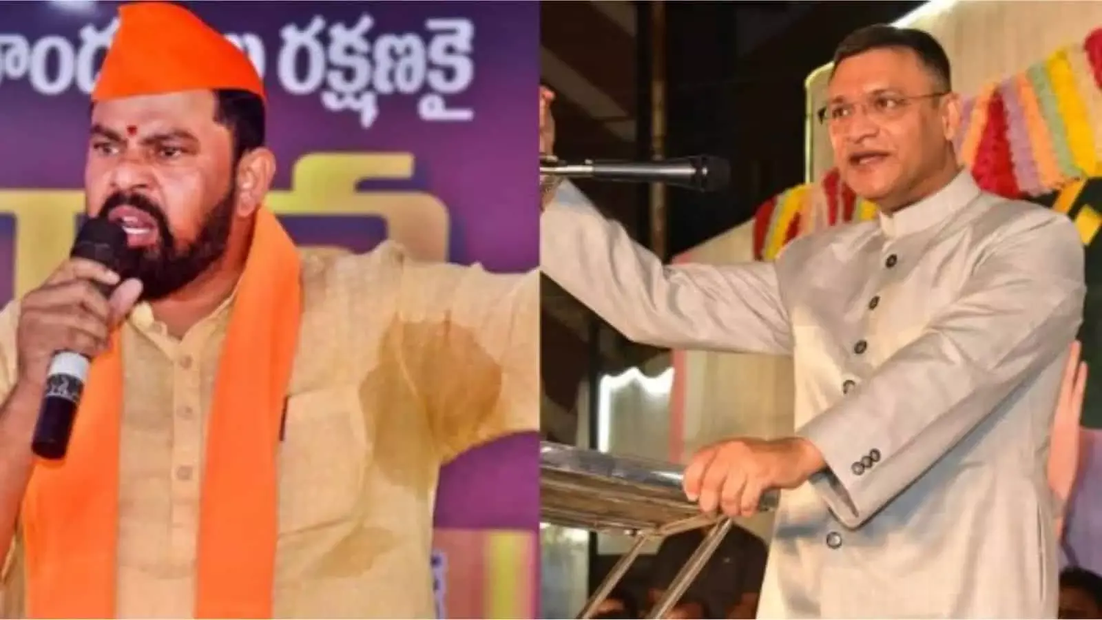 Hyderabad: राजा सिंह ने अकबरुद्दीन पर तंज कसते हुए कहा, 5 मिनट में अपनी ताकत दिखाओ Hyderabad: राजा सिंह ने अकबरुद्दीन पर तंज कसते हुए कहा, 5 मिनट में अपनी ताकत दिखाओ
