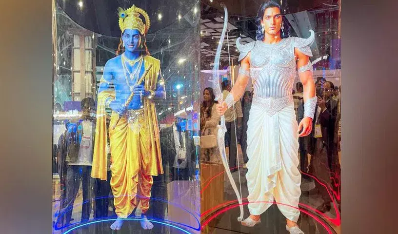 AI और होलोग्राम टेक्नोलॉजी ने दिल्ली समिट में भगवान कृष्ण और अर्जुन को जीवंत कर दिया