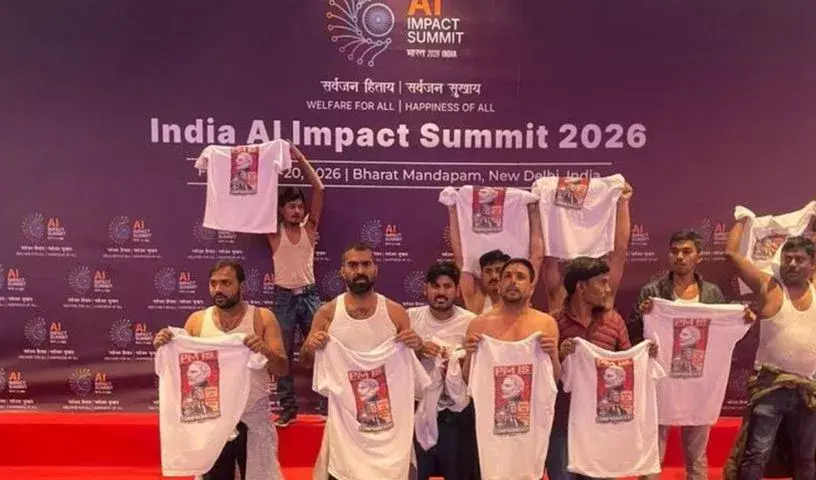 KTR ने नई दिल्ली में एआई समिट 2026 में यूथ कांग्रेस के विरोध की निंदा