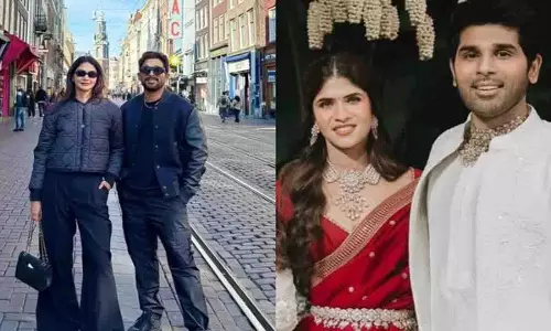 अल्लू सिरीश-नयनिका रेड्डी की शादी: अल्लू अर्जुन और स्नेहा ने private party होस्ट की अल्लू सिरीश-नयनिका रेड्डी की शादी: अल्लू अर्जुन और स्नेहा ने private party होस्ट की