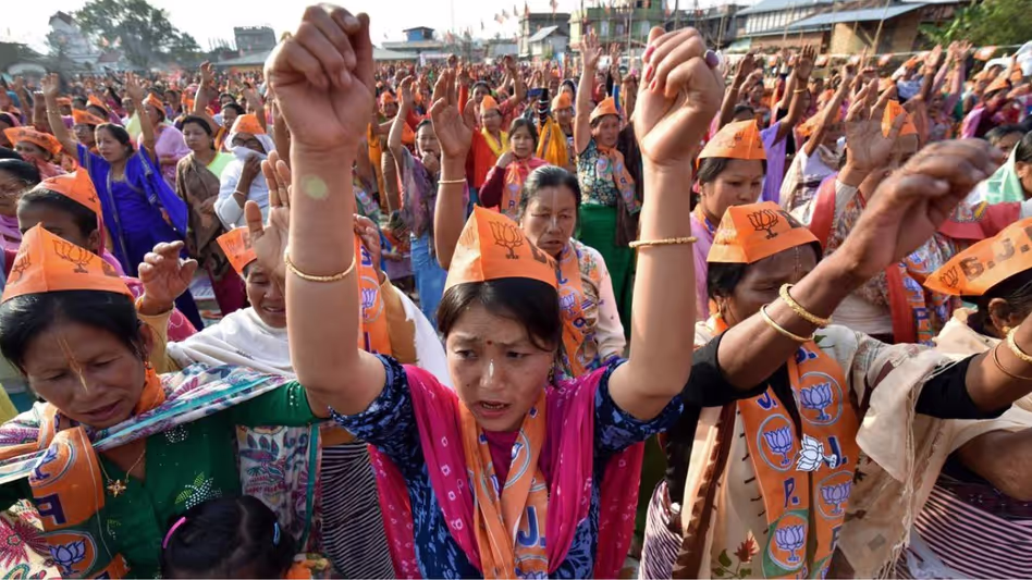 BJP मणिपुर ने AI समिट में यूथ कांग्रेस के विरोध प्रदर्शन की आलोचना की