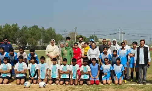 Jhajjar: राज्य स्तरीय महिला फुटबॉल शुरू Jhajjar: राज्य स्तरीय महिला फुटबॉल शुरू