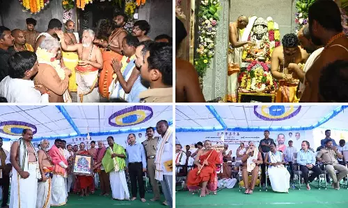 Bhupalpally में भगवान लक्ष्मी नरसिम्हा स्वामी की पुनः प्राण-प्रतिष्ठा
