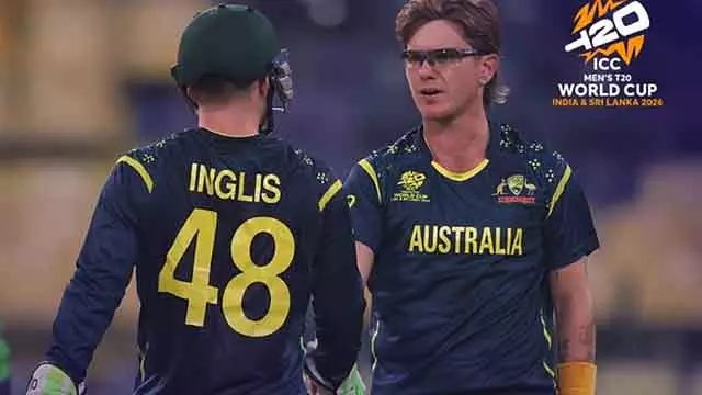 T20 World Cup : ऑस्ट्रेलिया ने जीत के साथ विदाई ली; ओमान पर 9 विकेट से जीत T20 World Cup : ऑस्ट्रेलिया ने जीत के साथ विदाई ली; ओमान पर 9 विकेट से जीत