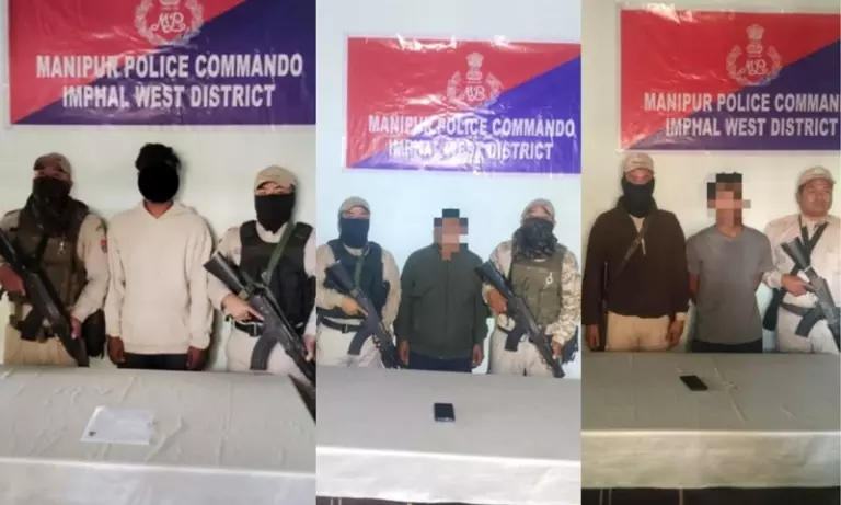 Manipur लिस ने कई ऑपरेशन में तीन KCP कार्यकर्ताओं और तीन ड्रग तस्करों को गिरफ्तार किया