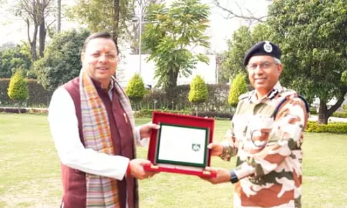 मुख्यमंत्री पुष्कर सिंह धामी से मिले ITBP DG, सीमांत क्षेत्रों के विकास और सुरक्षा समन्वय पर फोकस मुख्यमंत्री पुष्कर सिंह धामी से मिले ITBP DG, सीमांत क्षेत्रों के विकास और सुरक्षा समन्वय पर फोकस