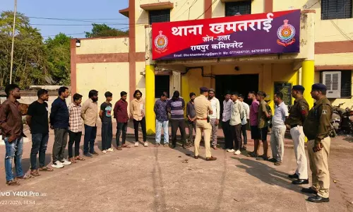 रायपुर नॉर्थ जोन: पुलिस ने 60 चाकूबाजों, हिस्ट्रीशीटरों को दी समझाइश