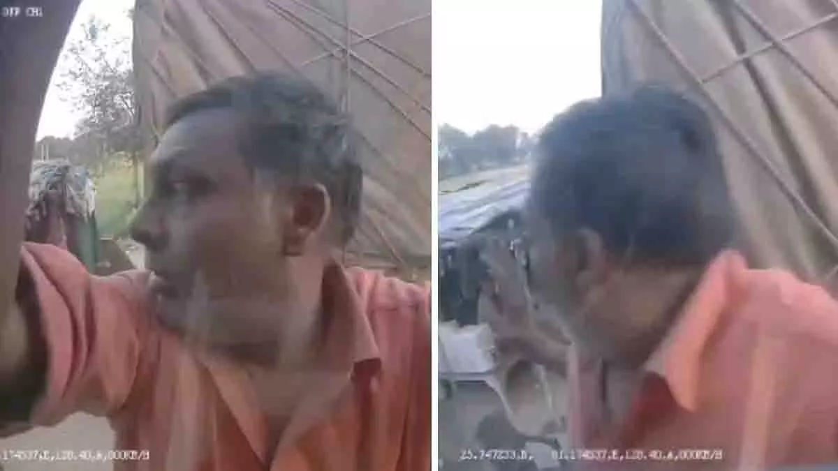 Kanpur–Allahabad हाईवे पर शीशा साफ करते समय दो ट्रकों के बीच कुचला गया आदमी Kanpur–Allahabad हाईवे पर शीशा साफ करते समय दो ट्रकों के बीच कुचला गया आदमी