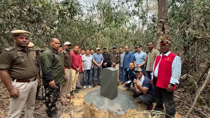 SEIJOSA: असम और अरुणाचल के बीच पहला बॉर्डर पिलर बनाया गया