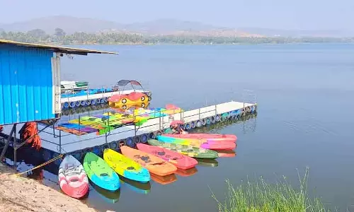Bidadi में नल्लीगुड्डे झील में वॉटर स्पोर्ट्स की भरमार: झील पर टूरिस्टों की भीड़