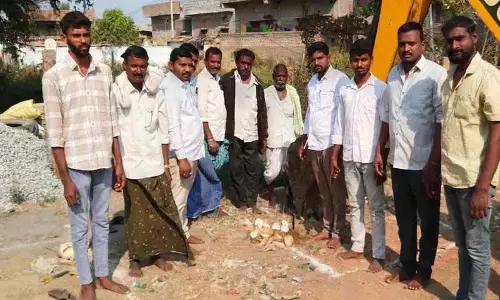 Rayapol में आंगनवाड़ी केंद्र का भूमि पूजन