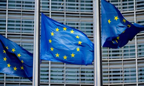 टैरिफ को लेकर अनिश्चितता के बीच EU ने अमेरिका से अपने व्यापारिक वादों का सम्मान करने की मांग की टैरिफ को लेकर अनिश्चितता के बीच EU ने अमेरिका से अपने व्यापारिक वादों का सम्मान करने की मांग की