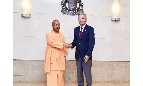Uttar Pradesh के मुख्यमंत्री योगी ने सिंगापुर के विदेश मंत्री के साथ सहयोग पर बातचीत की