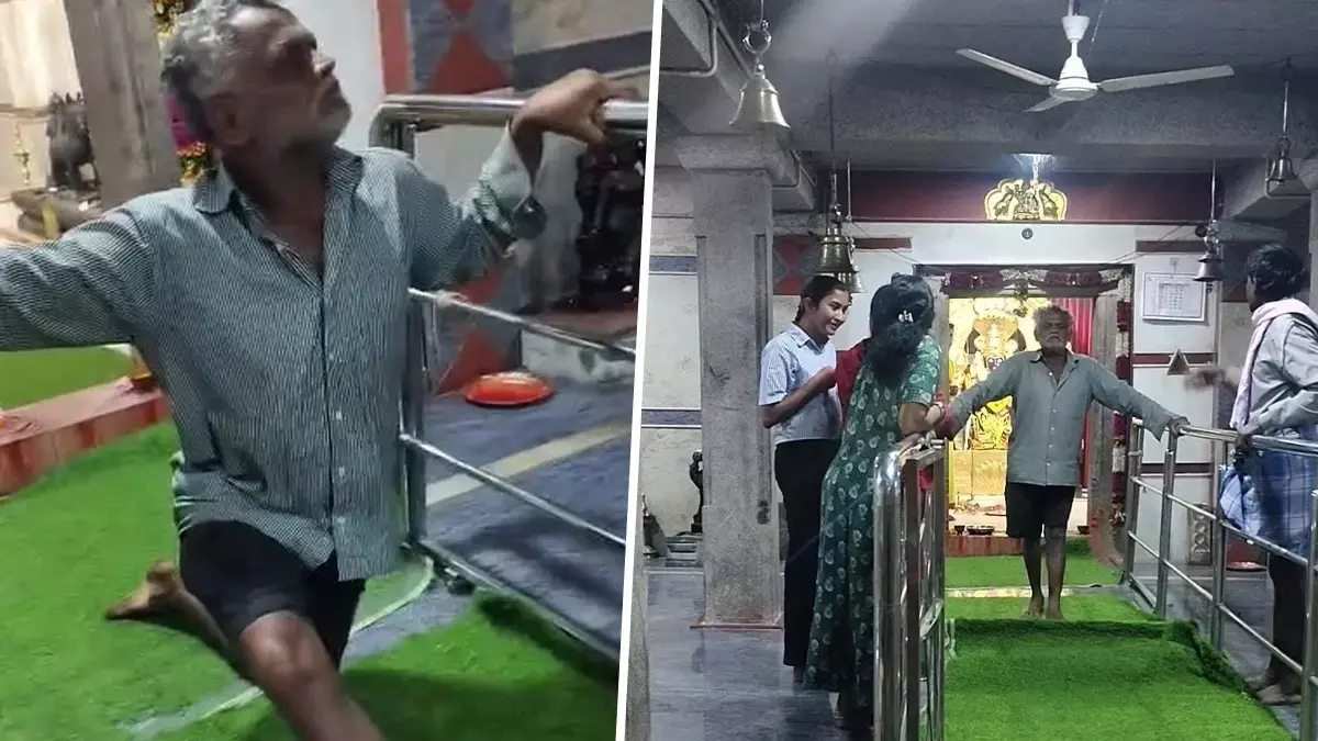 Tumakuru: दलित जोड़े को मंदिर में प्रवेश से रोकने के लिए ऊंची जाति के व्यक्ति ने देवता का साया होने का किया नाटक Tumakuru: दलित जोड़े को मंदिर में प्रवेश से रोकने के लिए ऊंची जाति के व्यक्ति ने देवता का साया होने का किया नाटक