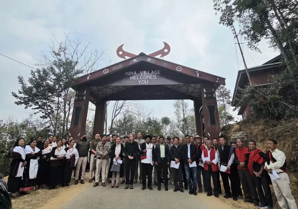 Nagaland : मीमा गांव के स्वागत द्वार का उद्घाटन