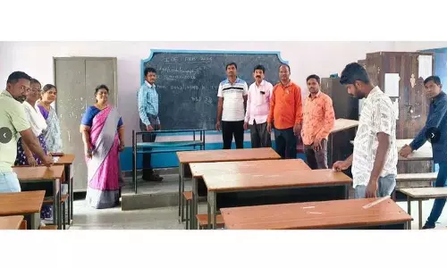 Intermediate Exams के लिए करेपल्ली में दो परीक्षा केंद्र तैयार Intermediate Exams के लिए करेपल्ली में दो परीक्षा केंद्र तैयार