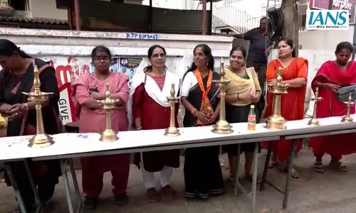 BJP कार्यकर्ताओं ने ‘अयप्पा ज्योति’ प्रदर्शन कर सावरिमाला गोल्ड घोटाले की जांच की मांग की