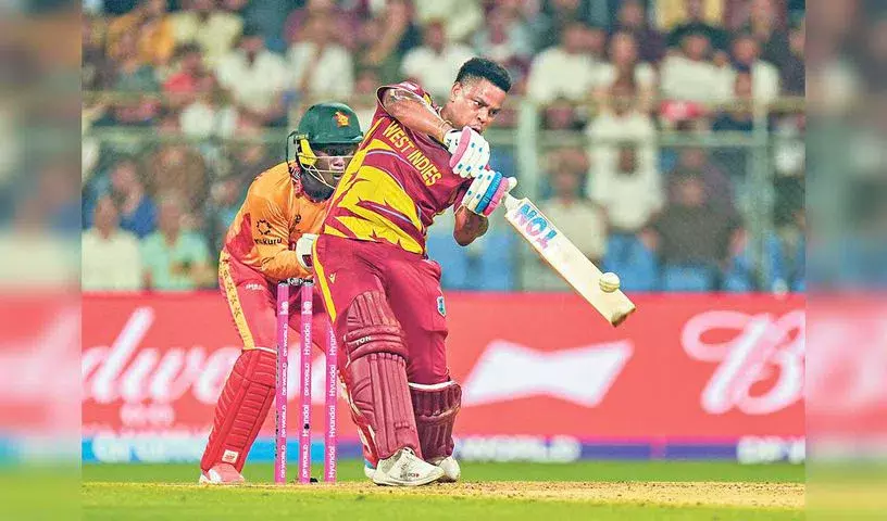 हेटमायर के तूफानी प्रदर्शन से वेस्टइंडीज ने टी20 विश्व कप में जिम्बाब्वे को हराया हेटमायर के तूफानी प्रदर्शन से वेस्टइंडीज ने टी20 विश्व कप में जिम्बाब्वे को हराया