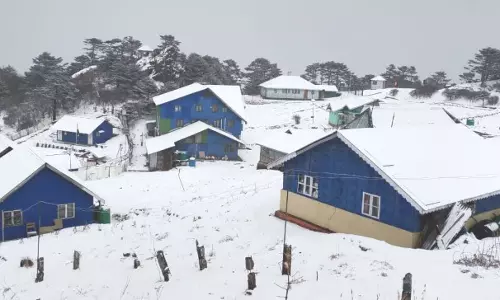 Sikkim: संदाकफू में मौसम की पहली बर्फबारी