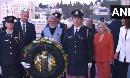 PM नरेंद्र मोदी नेसेट में पहुंचे, जल्द करेंगे संसद को संबोधित