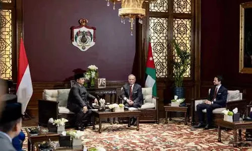 King Abdullah II  और इंडोनेशिया के प्रेसिडेंट ने गाजा में स्थिरता पर चर्चा की