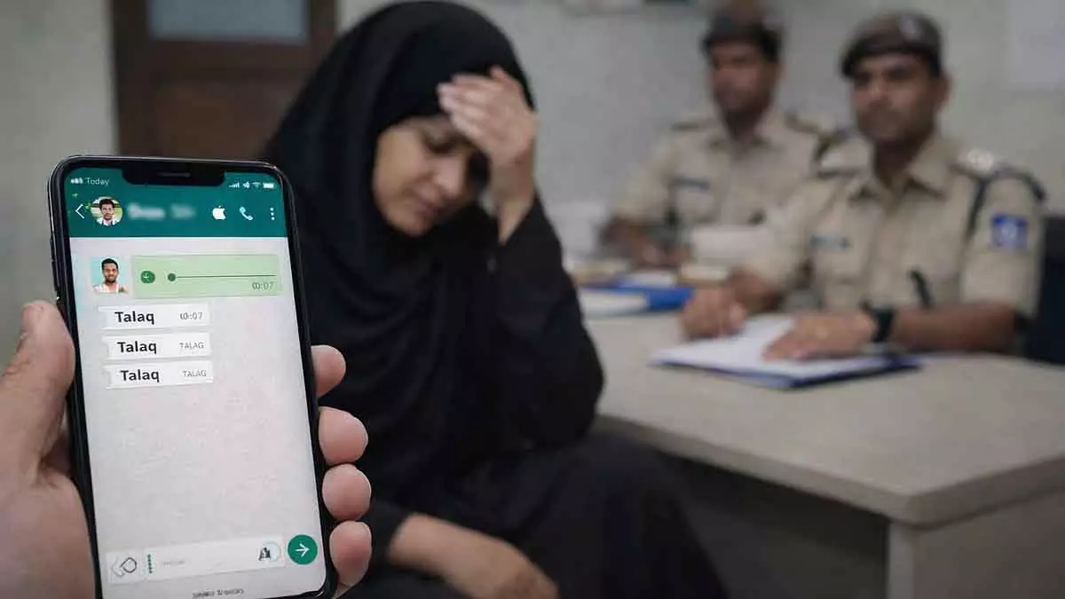 Jabalpur की महिला ने पति पर शादी के 15 साल बाद WhatsApp मैसेज से ट्रिपल तलाक भेजने का आरोप लगाया Jabalpur की महिला ने पति पर शादी के 15 साल बाद WhatsApp मैसेज से ट्रिपल तलाक भेजने का आरोप लगाया