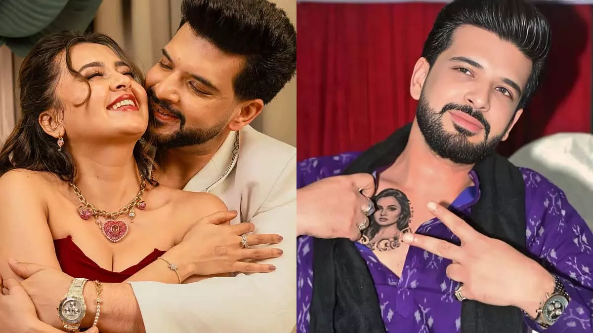 Karan Kundrra ने कहा कि उनकी छाती पर तेजस्वी का टैटू टेम्पररी Karan Kundrra ने कहा कि उनकी छाती पर तेजस्वी का टैटू टेम्पररी
