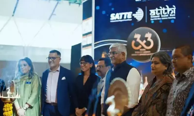 दिल्ली में SATTE 2026 में AP पवेलियन ने ग्लोबल स्टेज पर शो चुराया दिल्ली में SATTE 2026 में AP पवेलियन ने ग्लोबल स्टेज पर शो चुराया