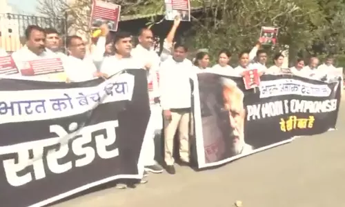 भारत-अमेरिका व्यापार समझौते पर राजस्थान में Congress का विरोध भारत-अमेरिका व्यापार समझौते पर राजस्थान में Congress का विरोध
