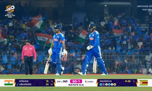 सुपर 8 में India की तूफानी शुरुआत, अभिषेक शर्मा की धुआंधार पारी