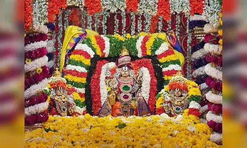 जुबली हिल्स SV मंदिर में श्री वेंकटेश्वर पुष्पयागम उत्सव