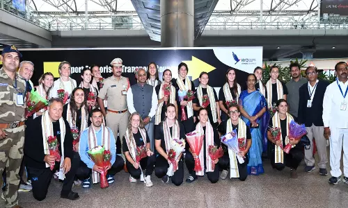 FIH विश्व कप क्वालीफायर के लिए उरुग्वे महिला हॉकी टीम हैदराबाद पहुंची