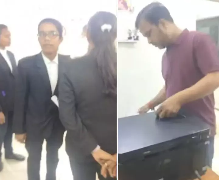 वकीलों ने तहसील दफ्तर में वसूली का लगाया आरोप वकीलों ने तहसील दफ्तर में वसूली का लगाया आरोप