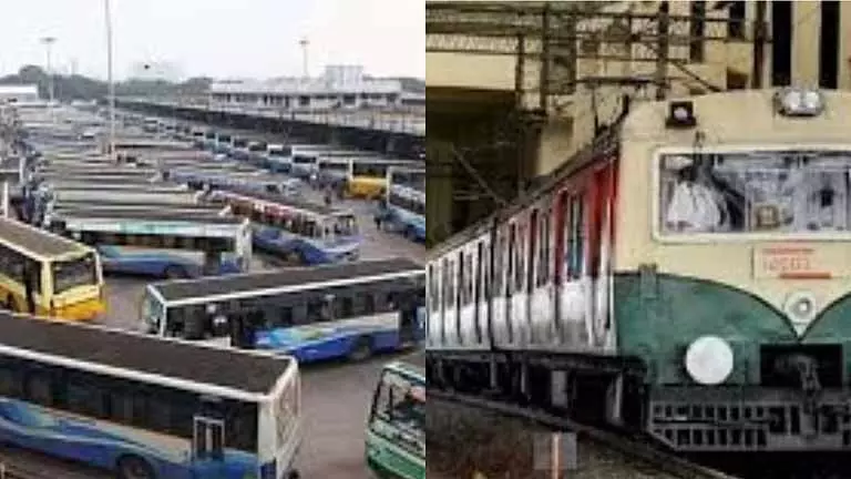 तांबरम, बीच के बीच पीक आवर में भीड़ कम करने के लिए 15-कार EMU के लिए फ्री बसें तांबरम, बीच के बीच पीक आवर में भीड़ कम करने के लिए 15-कार EMU के लिए फ्री बसें