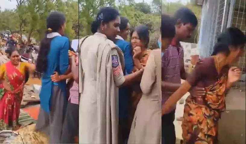 Khammam Velugumatla की पीड़िता रोते हुए आखिरी बार अपना घर देखना चाहती Khammam Velugumatla की पीड़िता रोते हुए आखिरी बार अपना घर देखना चाहती