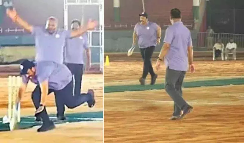 AP के डिप्टी स्पीकर रघुराम कृष्ण राजू क्रिकेट खेलते हुए घायल हो गए AP के डिप्टी स्पीकर रघुराम कृष्ण राजू क्रिकेट खेलते हुए घायल हो गए