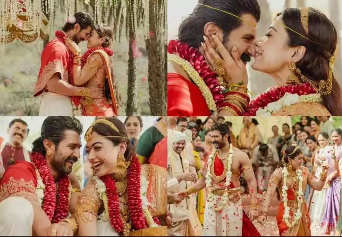 Rashmika Mandanna और विजय देवरकोंडा ने शादी की, रश्मिका ने शेयर की तस्वीरें Rashmika Mandanna और विजय देवरकोंडा ने शादी की, रश्मिका ने शेयर की तस्वीरें