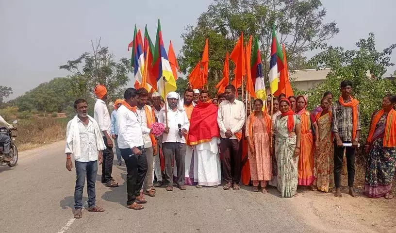 Maha Padayatra का गांवों में गर्मजोशी से स्वागत Maha Padayatra का गांवों में गर्मजोशी से स्वागत