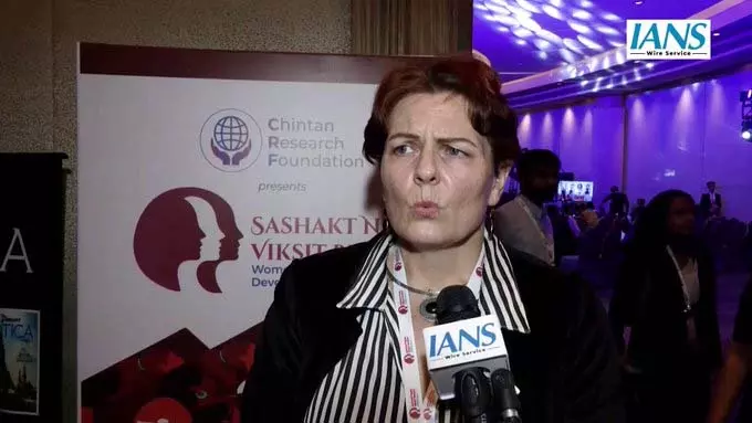 Lithuanian की एंबेसडर डियाना मिकेविसिएने ने महिलाओं की भूमिका पर जोर दिया Lithuanian की एंबेसडर डियाना मिकेविसिएने ने महिलाओं की भूमिका पर जोर दिया