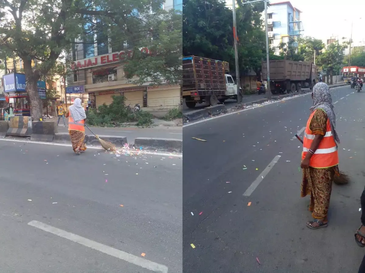 GHMC के सफाई कर्मचारियों को हर महीने 2 लाख रुपये तक का भुगतान किया GHMC के सफाई कर्मचारियों को हर महीने 2 लाख रुपये तक का भुगतान किया
