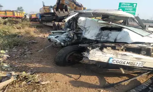 रायपुर-रतनपुर रोड में 4 की मौत, ट्रेलर और स्कॉर्पियो के बीच हुई टक्कर
